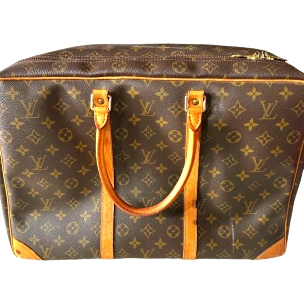 Louis Vuitton Sirius 45 Vintage Large Luggage Piece with Luggage tag, lock & key